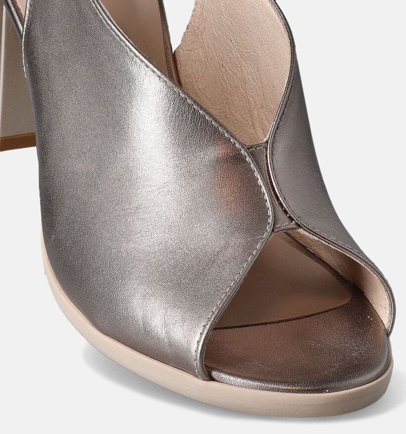 NeroGiardini Bronzen Sandalen met blokhak voor dames (358356)