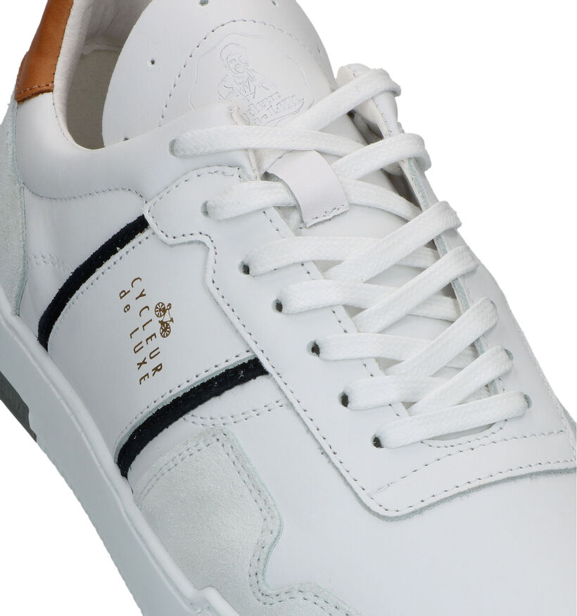 Cycleur de Luxe Velodrome Chaussures à Lacets en Blanc pour hommes (323084) - pour semelles orthopédiques