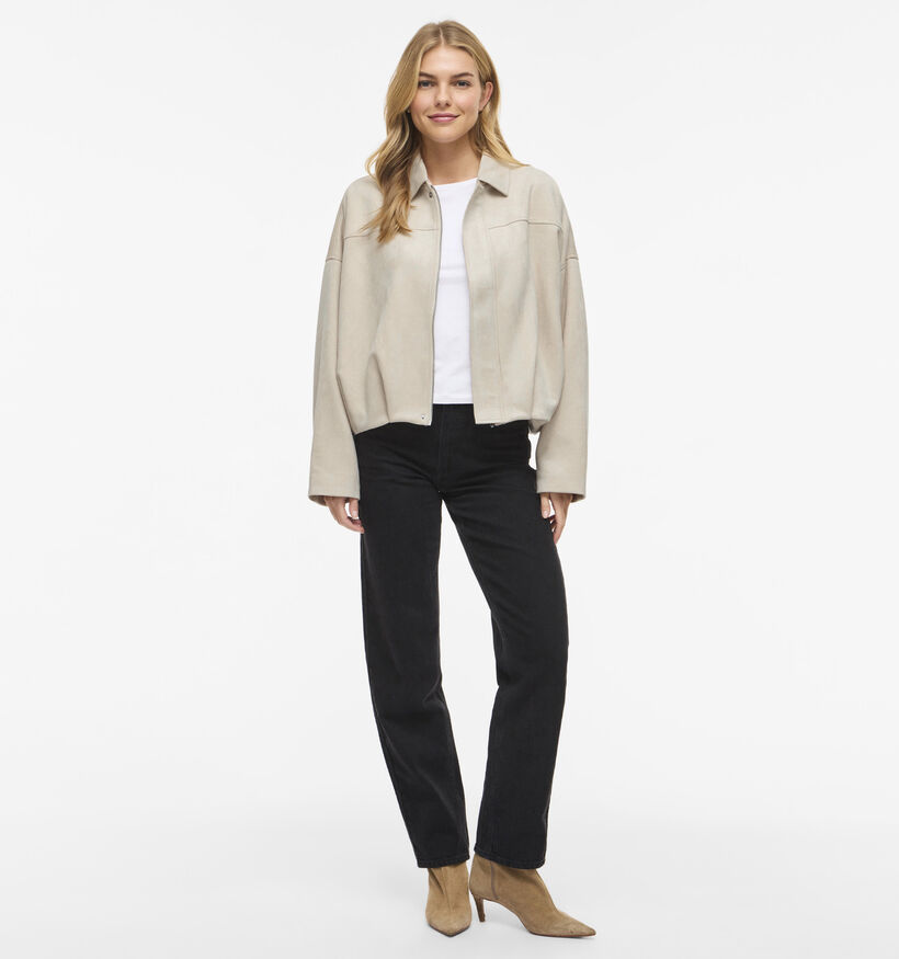 Vila Viral Manteau court en Beige pour femmes (377696)