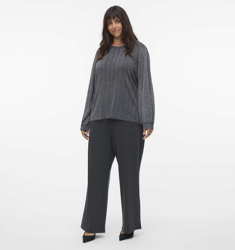 Vero Moda Curve Talia Pull en Gris pour femmes (362585)