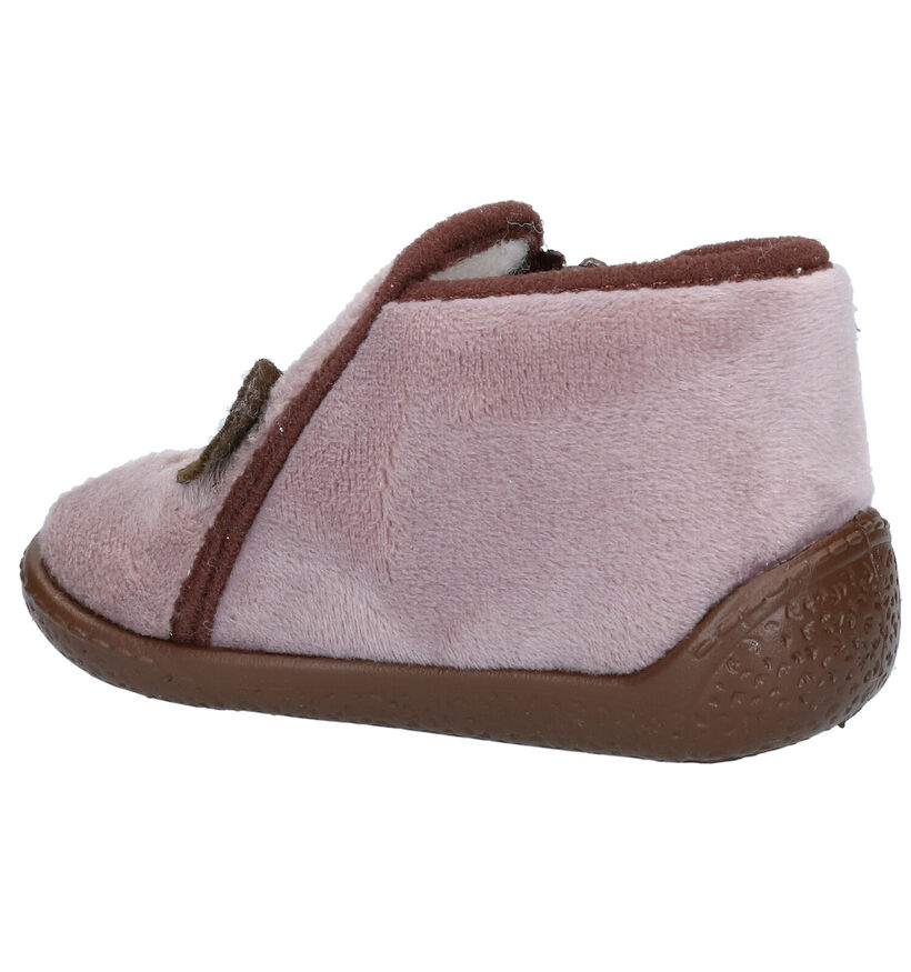 Milo & Mila Pantoufles fermées en Bleu clair en textile (281575)
