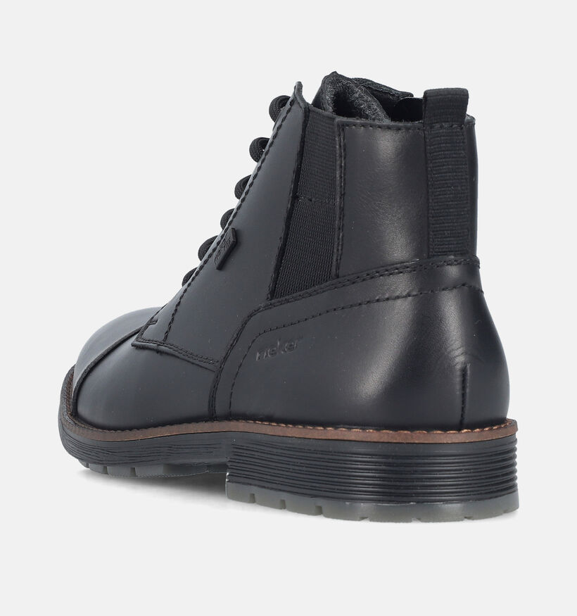Rieker Zwarte Boots met Veters voor heren (379814) - geschikt voor steunzolen