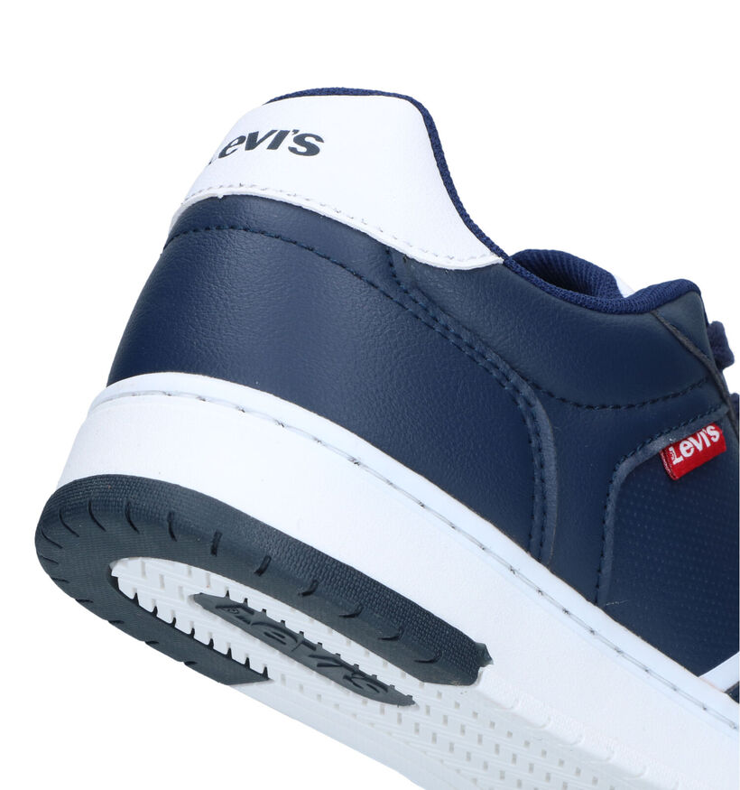 Levi's Kick T BChaussures &agrave; lacets en Bleu pour gar&ccedil;ons (338606) - pour semelles orthop&eacute;diques