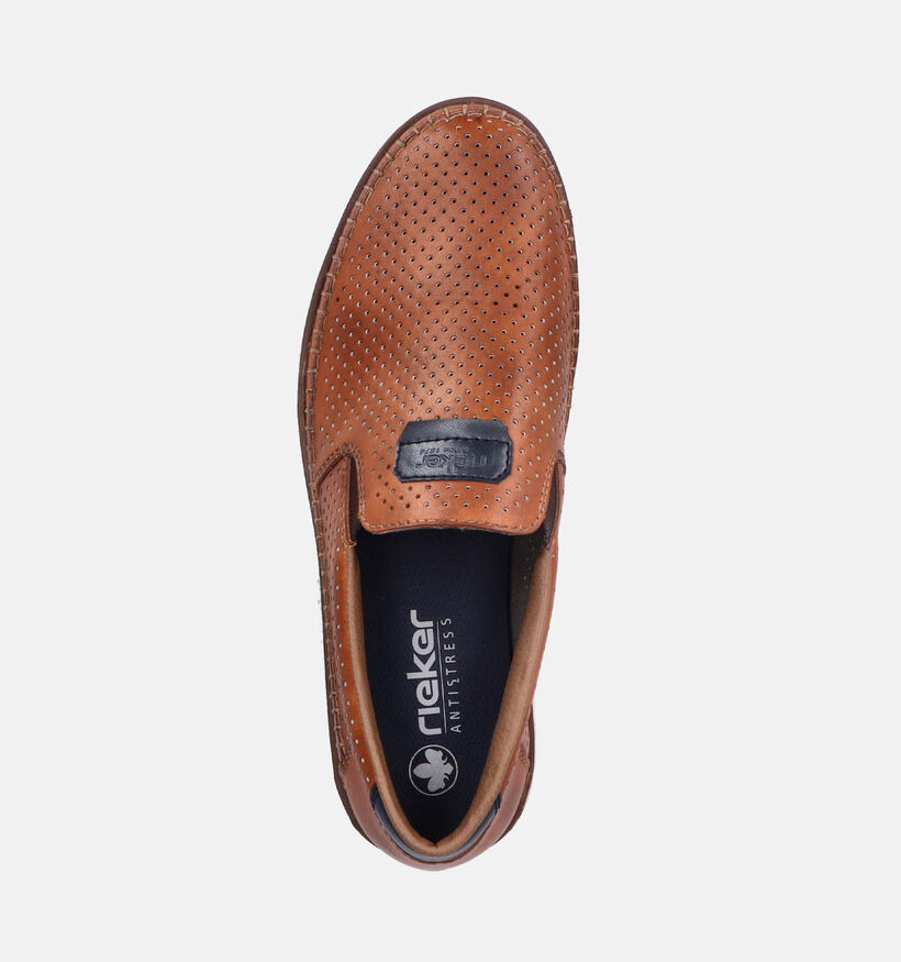 Rieker Chaussures à enfiler en Cognac pour hommes (354799)