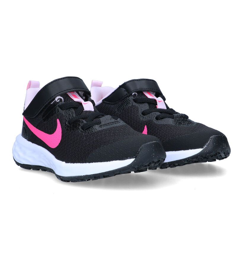 Nike Revolution Baskets en Noir pour filles (325356) - pour semelles orthopédiques