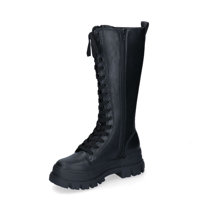 Buffalo Aspha On Bottes hautes en Noir en simili cuir (295253)