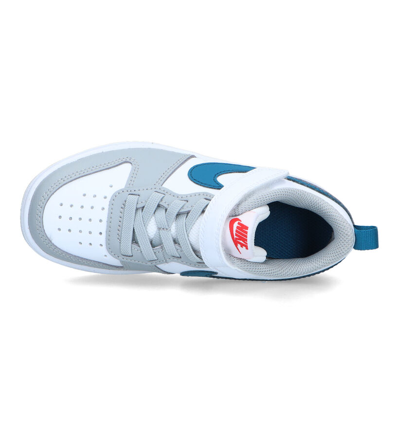 Nike Court Borough Zwarte Sneakers in leer (293609)