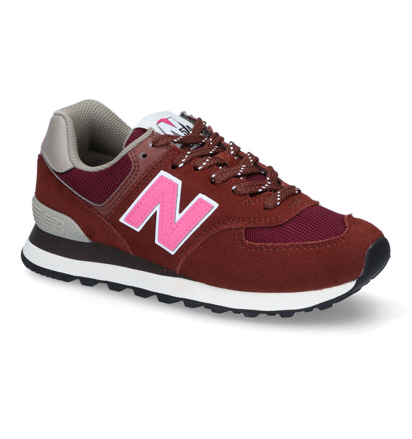 New Balance U574 Baskets en Marron pour femmes (311798) - pour semelles orthopédiques