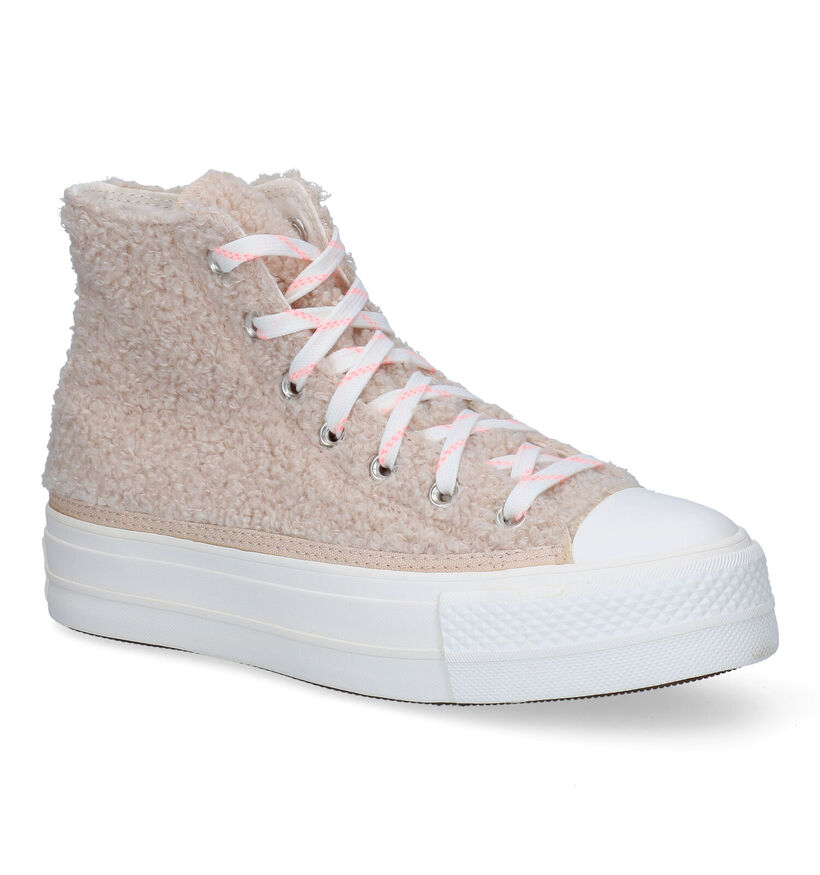 Converse CT All Star Lift Beige Sneakers in stof (300154)