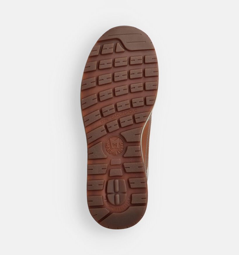 Mephisto Bradley Randy Cognac Rits-Veterschoenen voor heren (370193) - geschikt voor steunzolen