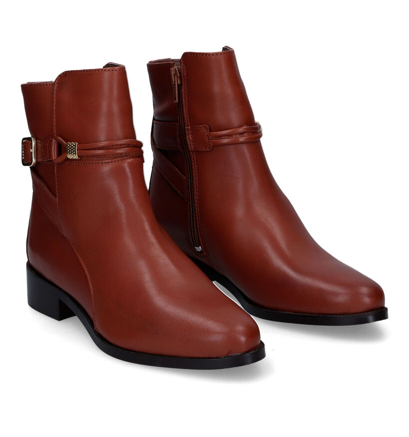 Scapa Bottines plates en Noir en cuir (317191)