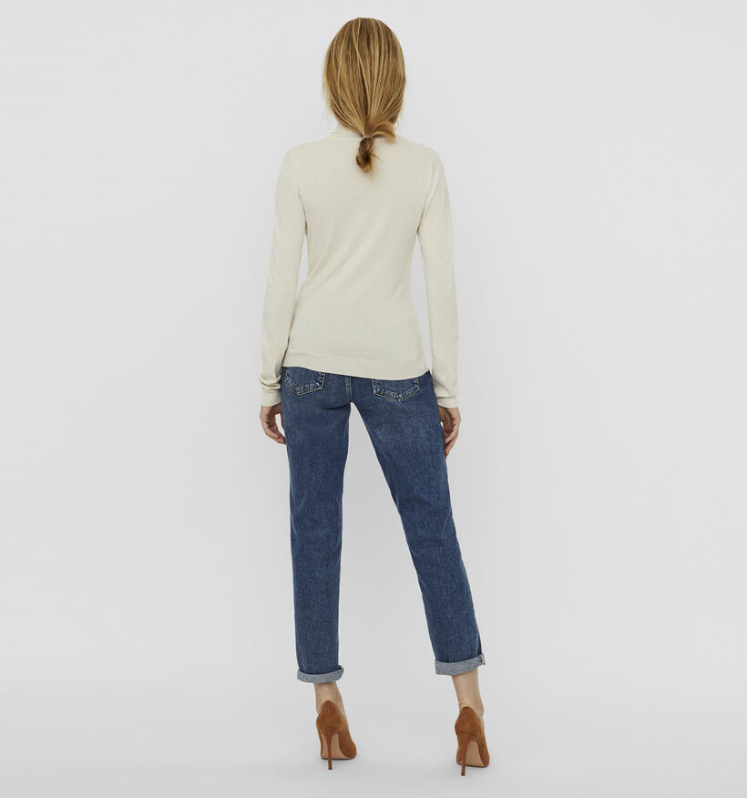 Vero Moda Glory Pull avec col roul&eacute; en Beige pour femmes (344091)