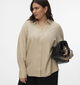 Vero Moda Curve Melaney Queen Lichtbeige Blouse voor dames (369321)