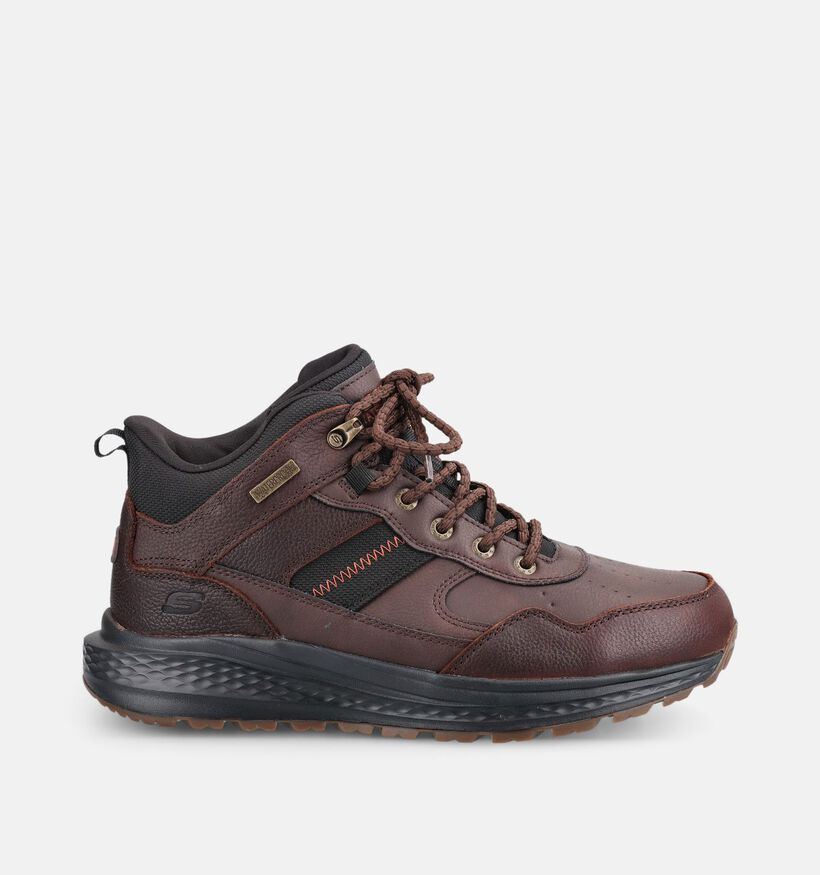 Skechers Slade Ultra Donkerbruine Boots met Veters voor heren (378012) - geschikt voor steunzolen