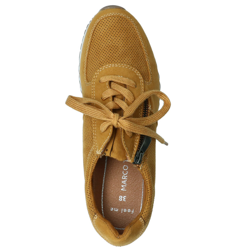 Marco Tozzi Baskets basses en Jaune foncé en daim (253792)