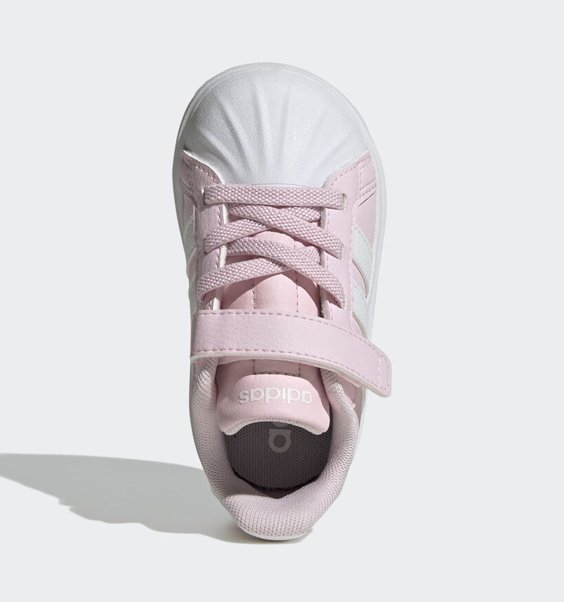 adidas Streettalk Baskets en Rose pour filles (372793) - pour semelles orthop&eacute;diques