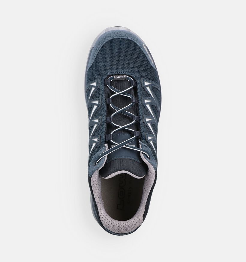 LOWA Innox Pro GTX Low Chaussures de randonn&eacute;e en Bleu fonc&eacute; pour hommes (374306) - pour semelles orthop&eacute;diques