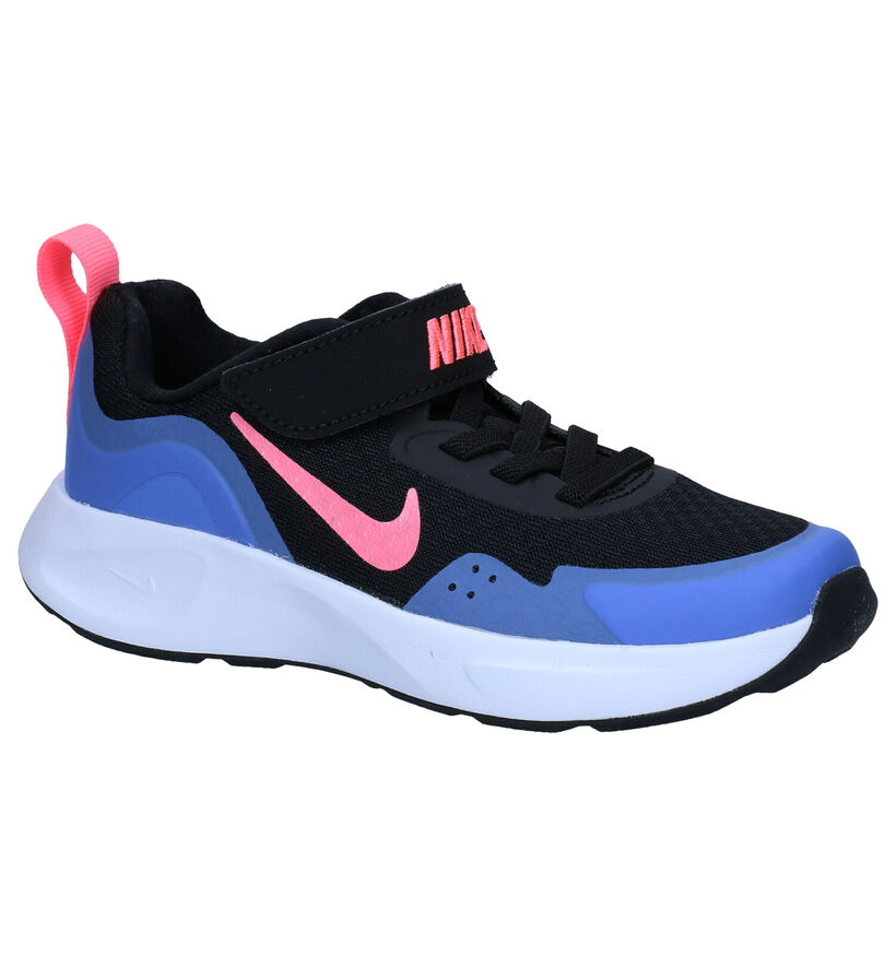Nike Wear Allday PS Zwarte Sneakers in stof (284457)
