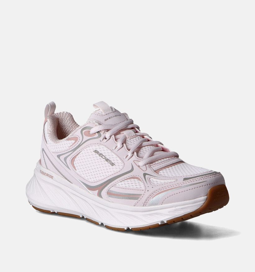 Skechers Edgeride Silver Eclipse Roze Sneakers voor dames (351904)