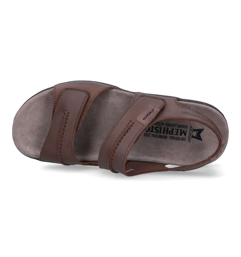 Mephisto Sagun Scratch Sandales en Brun pour hommes (355186)