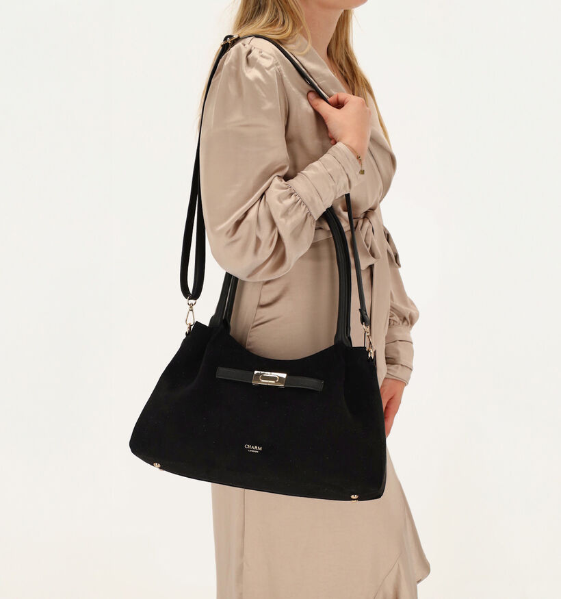 Charm London Dubai Sac &agrave; bandouli&egrave;re en Noir pour femmes (380944)