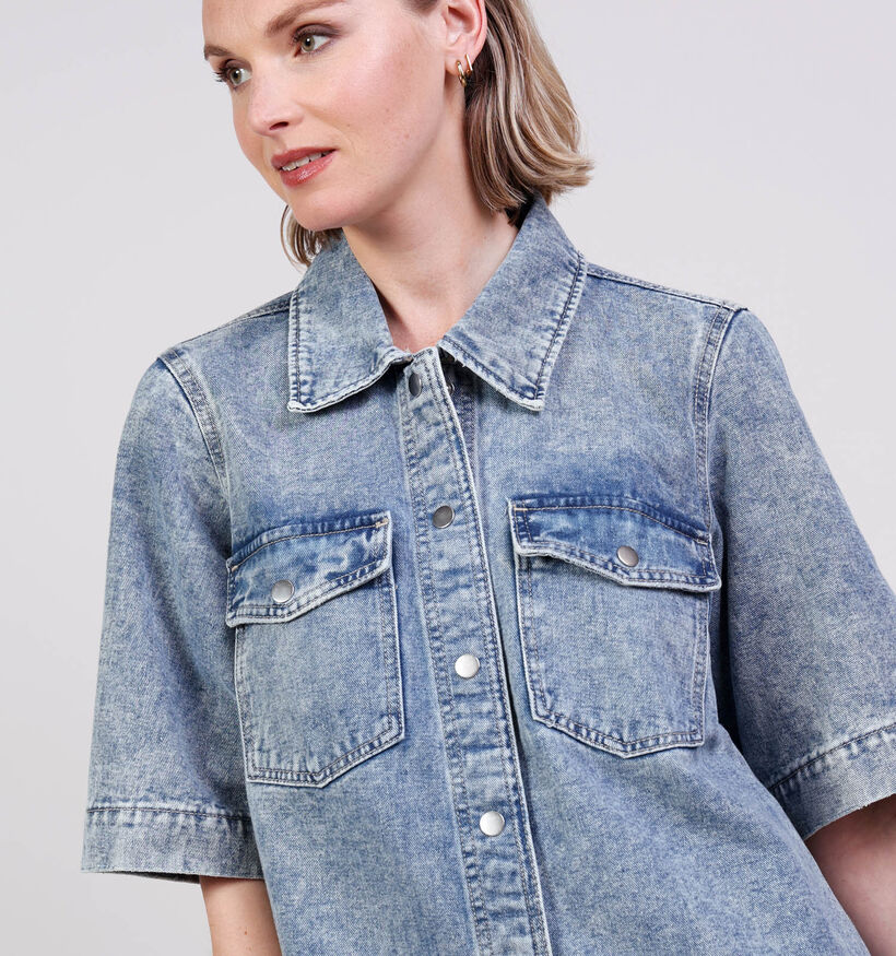 Vero Moda Curve Fenja Denim Blauwe Jeansjurk voor dames (367773)