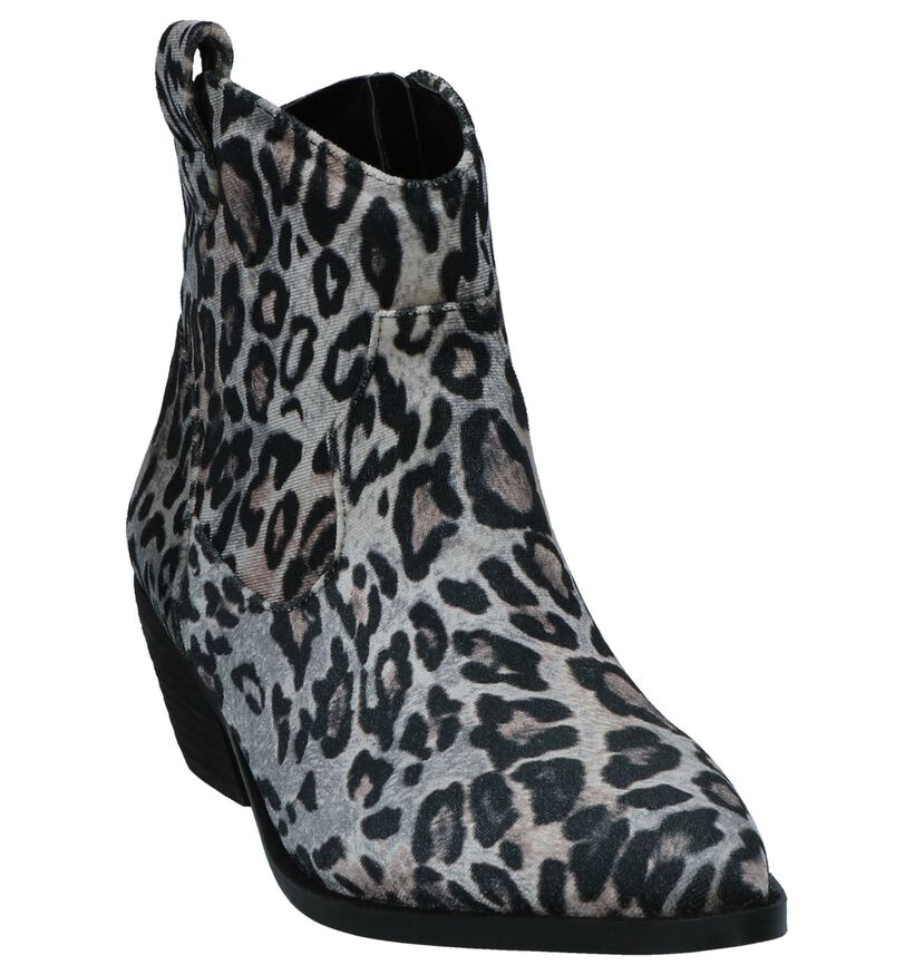 Western Boots Beige met Luipaardprint La Strada in velours (252937)
