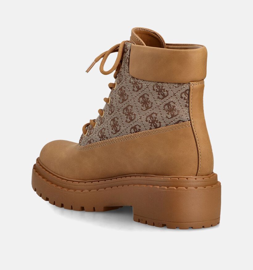 Guess Leads Boots à lacets en Camel pour femmes (359537)