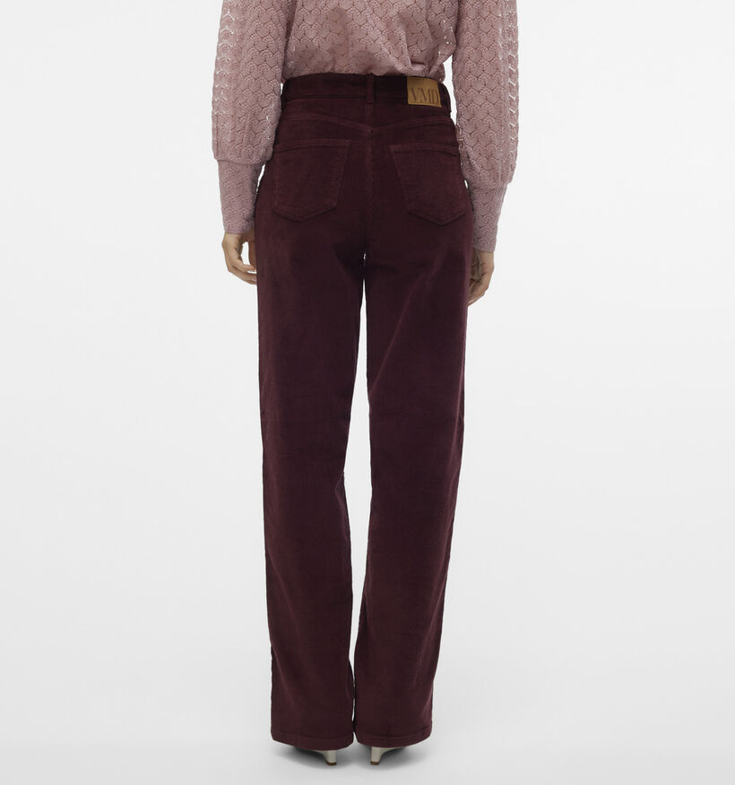 Vero Moda Tessa Pantalon classique en Bordeaux pour femmes (361197)
