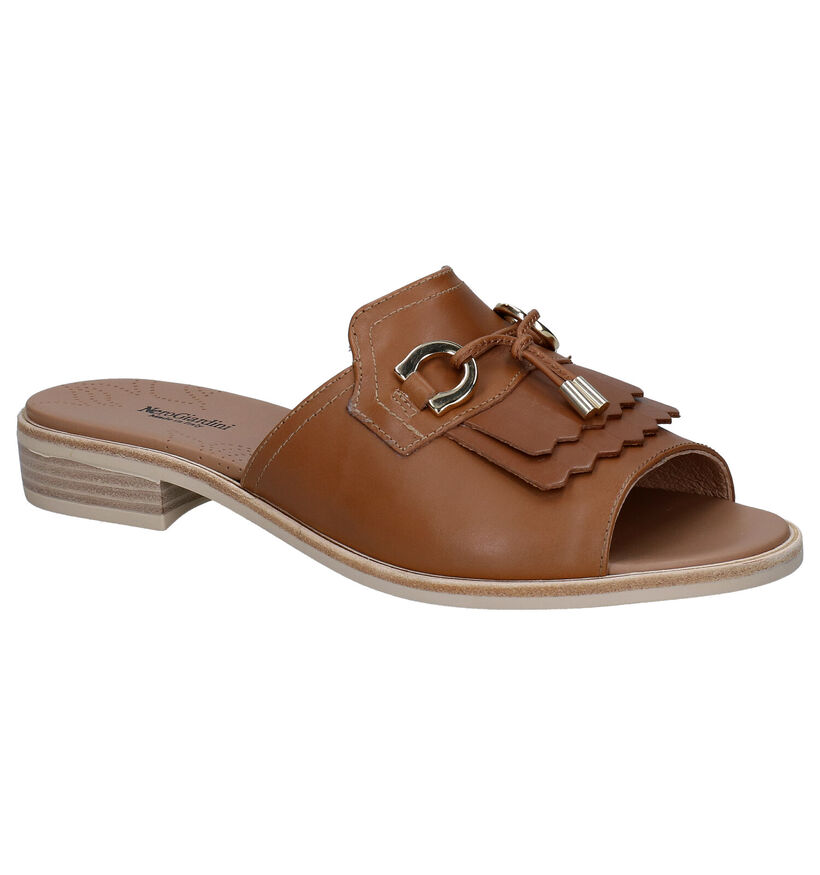 NeroGiardini Nu-pieds plates en Cognac pour femmes (290223)