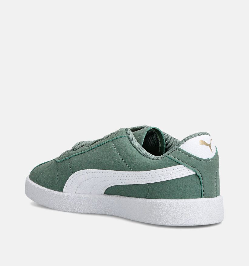 Puma Club II Groene Sneakers voor jongens, meisjes (359178) - geschikt voor steunzolen