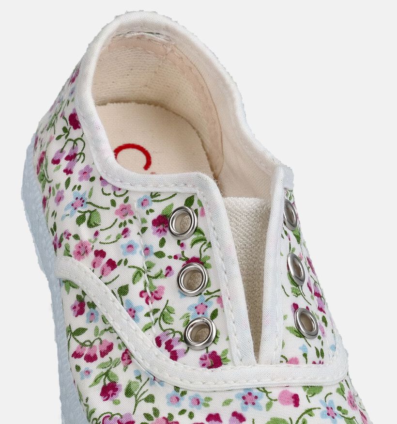 Cienta Baskets pour b&eacute;b&eacute; en Blanc pour filles (372152) - pour semelles orthop&eacute;diques