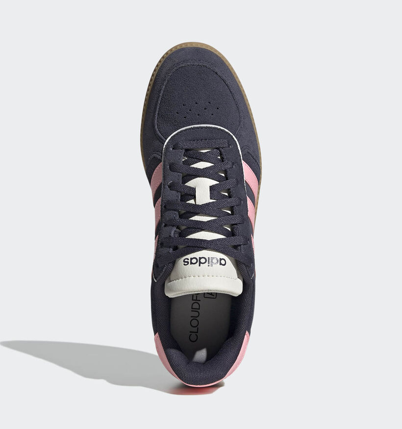 adidas Breaknet Sleek Blauwe/Roze Sneakers voor dames (365329) - geschikt voor steunzolen