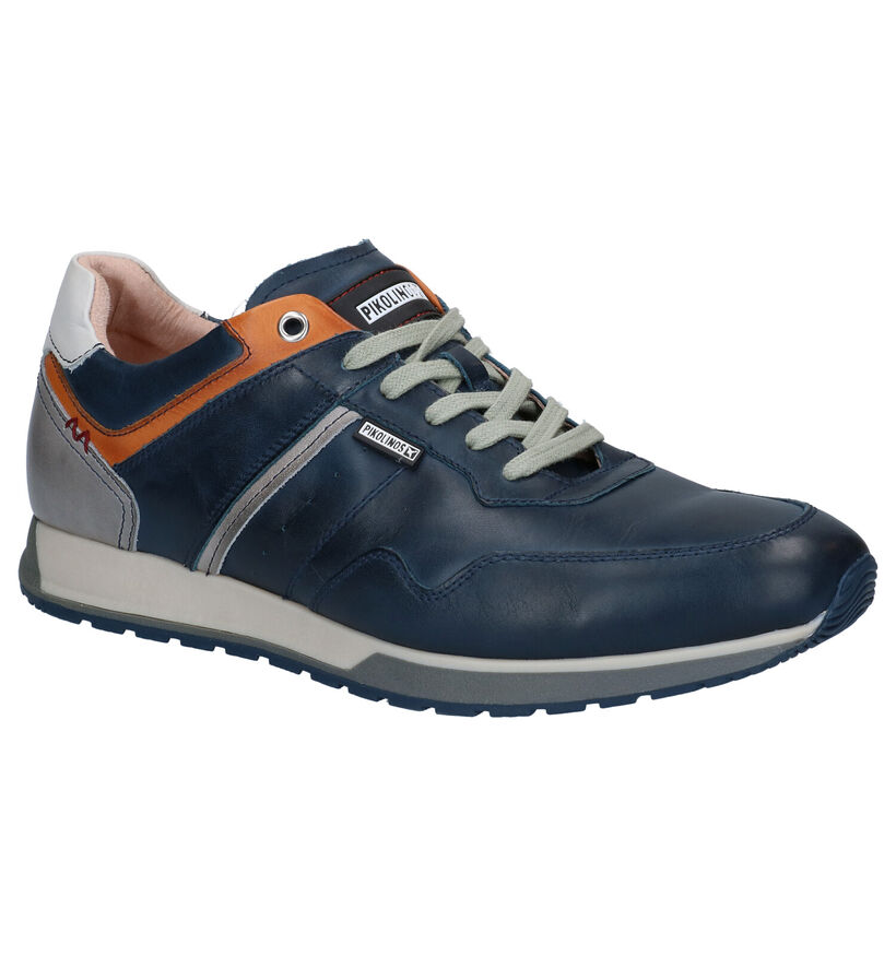 Pikolinos Chaussures à lacets en Bleu foncé en cuir (299926)