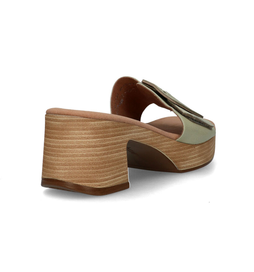 Gabor Comfort Nu-pieds mules en Vert pour femmes (324816)