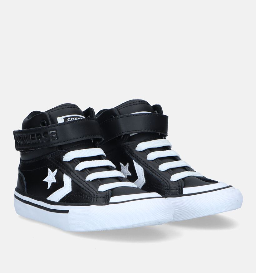 Converse Pro Blaze Strap Baskets en Noir pour garçons (328159)