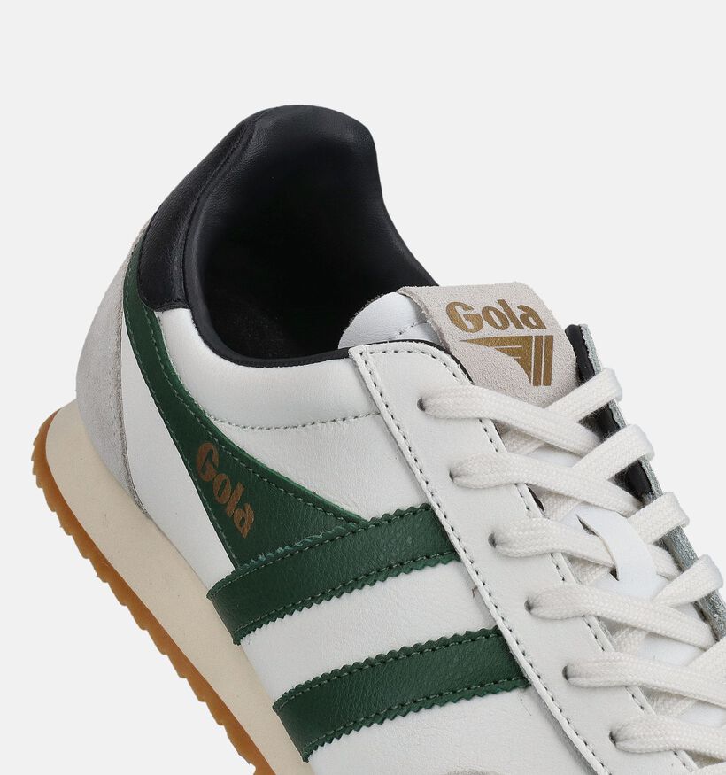 Gola Europa Leather Witte Veterschoenen voor heren (368568) - geschikt voor steunzolen
