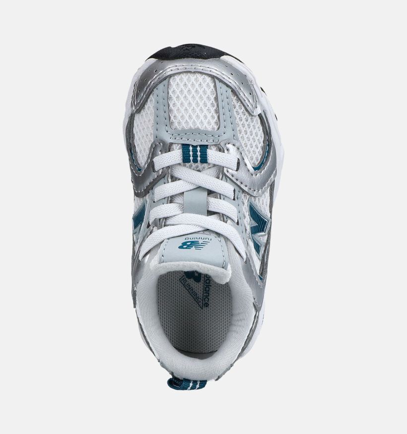 New Balance 530 Zilveren/Blauwe Sneakers voor meisjes (375216) - geschikt voor steunzolen