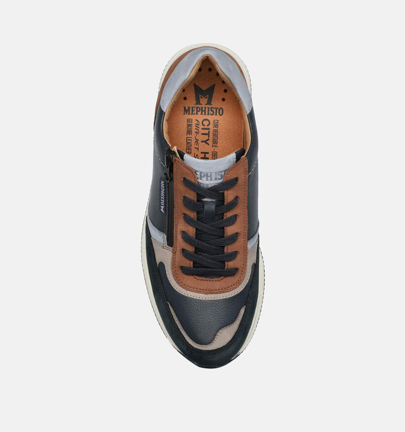 Mephisto Gilford Chaussures à lacets en Bleu pour hommes (354616) - pour semelles orthopédiques