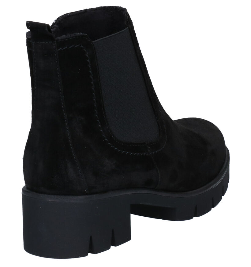 Gabor Best Fitting Zwarte Boots in nubuck (282416)