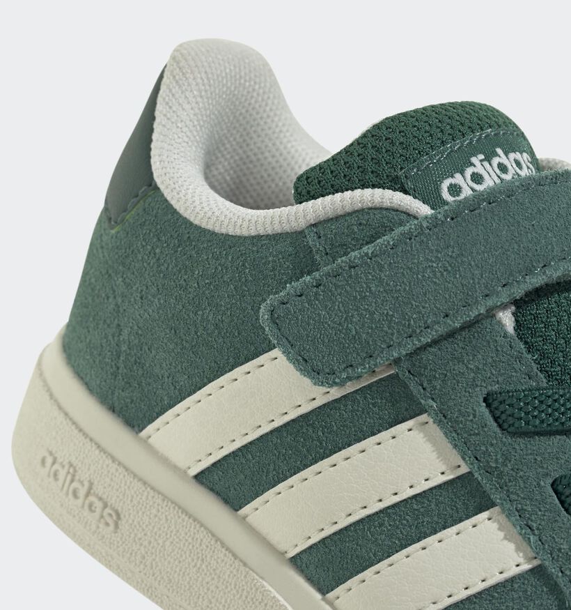 adidas Grand Court 00s Groene Sneakers met Witte Strepen voor jongens, meisjes (359656) - geschikt voor steunzolen