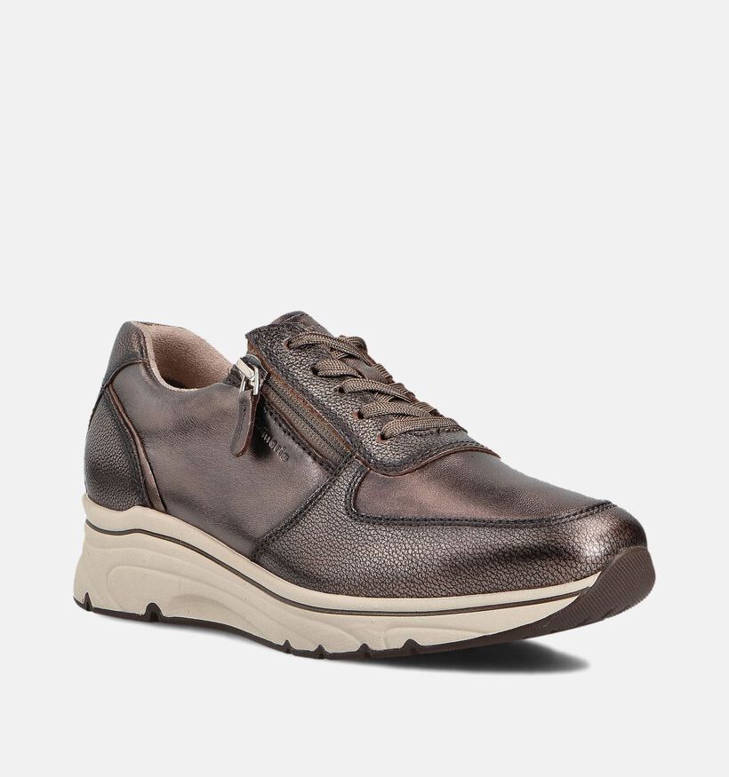 Tamaris Bruine Veterschoenen voor dames (360599) - geschikt voor steunzolen