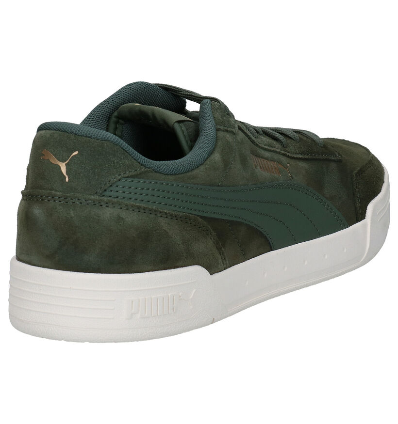 Puma Caracal Kaki Sneakers in leer (276736)