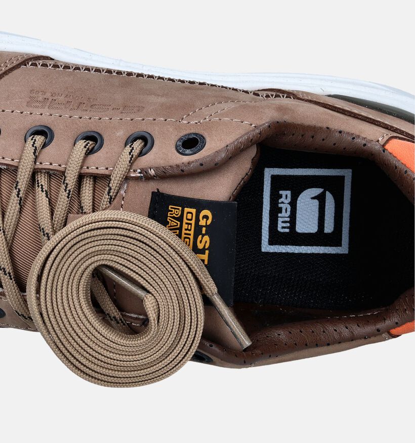 G-Star Rovic Cup Low M Taupe Veterschoenen voor heren (345665) - geschikt voor steunzolen