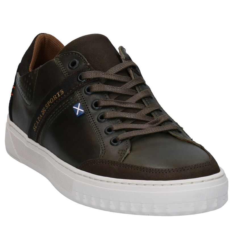 Scapa Cognac Sneakers in leer (298192)