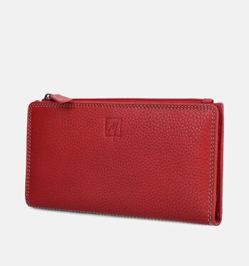 Label M Portemonnees Zwart/Bruin/Rood