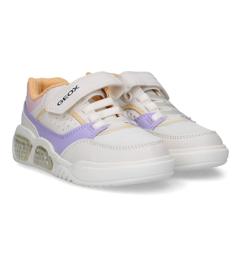 Geox Illuminus Beige Schoenen met Lichtjes voor meisjes (326638) - geschikt voor steunzolen