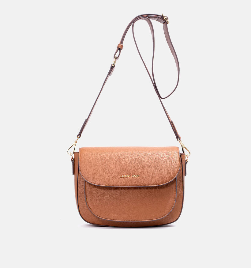 Laurent David Zwarte Crossbody tas Laurent David Cognac Crossbodytas voor dames (365118)