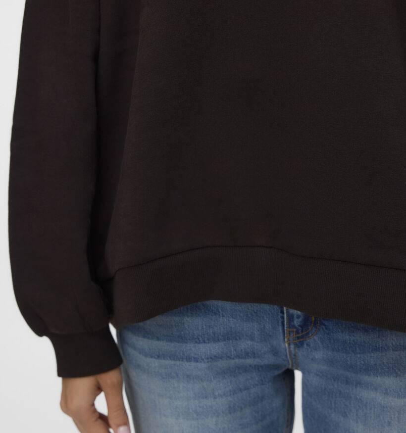 Vero Moda Teddy Sweatshirt en Brun fonc&eacute; pour femmes (381322)