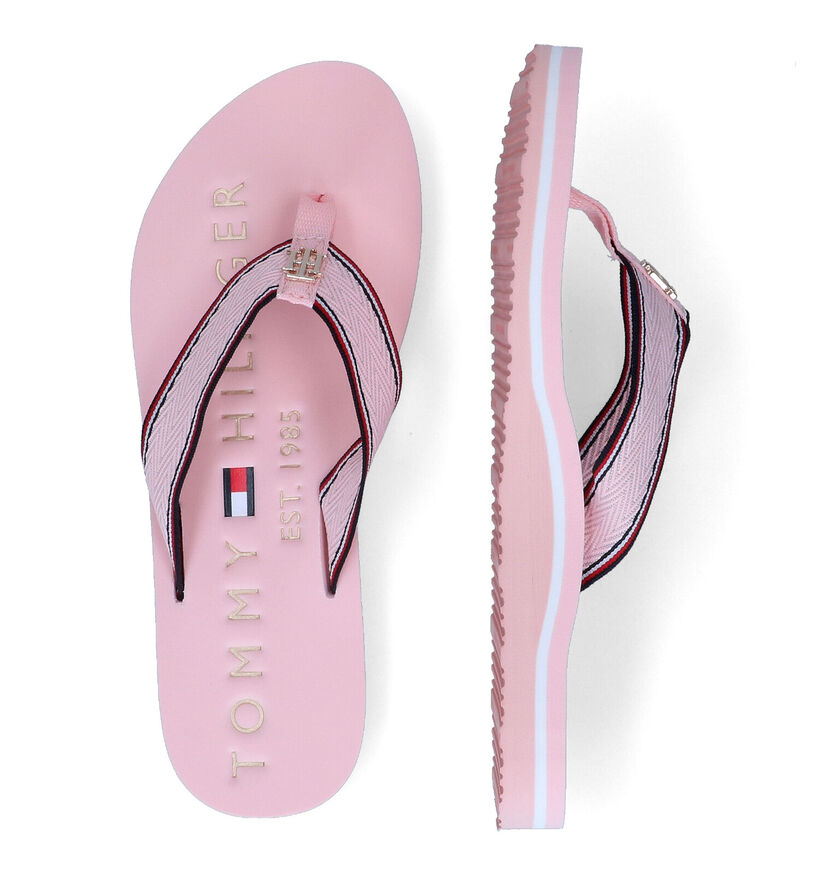 Tommy Hilfiger Hardware Flat Roze Teenslippers voor dames (303990)